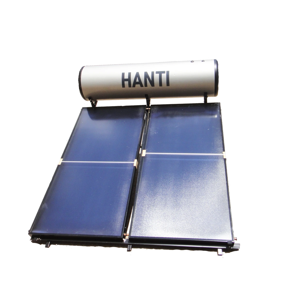 Hanti JFP-300 pressurised flat-plate solar water heater with 300L tank and collector